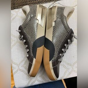 Dolce Vita Brown and Gold Women’s Mesh Accent Sneakers